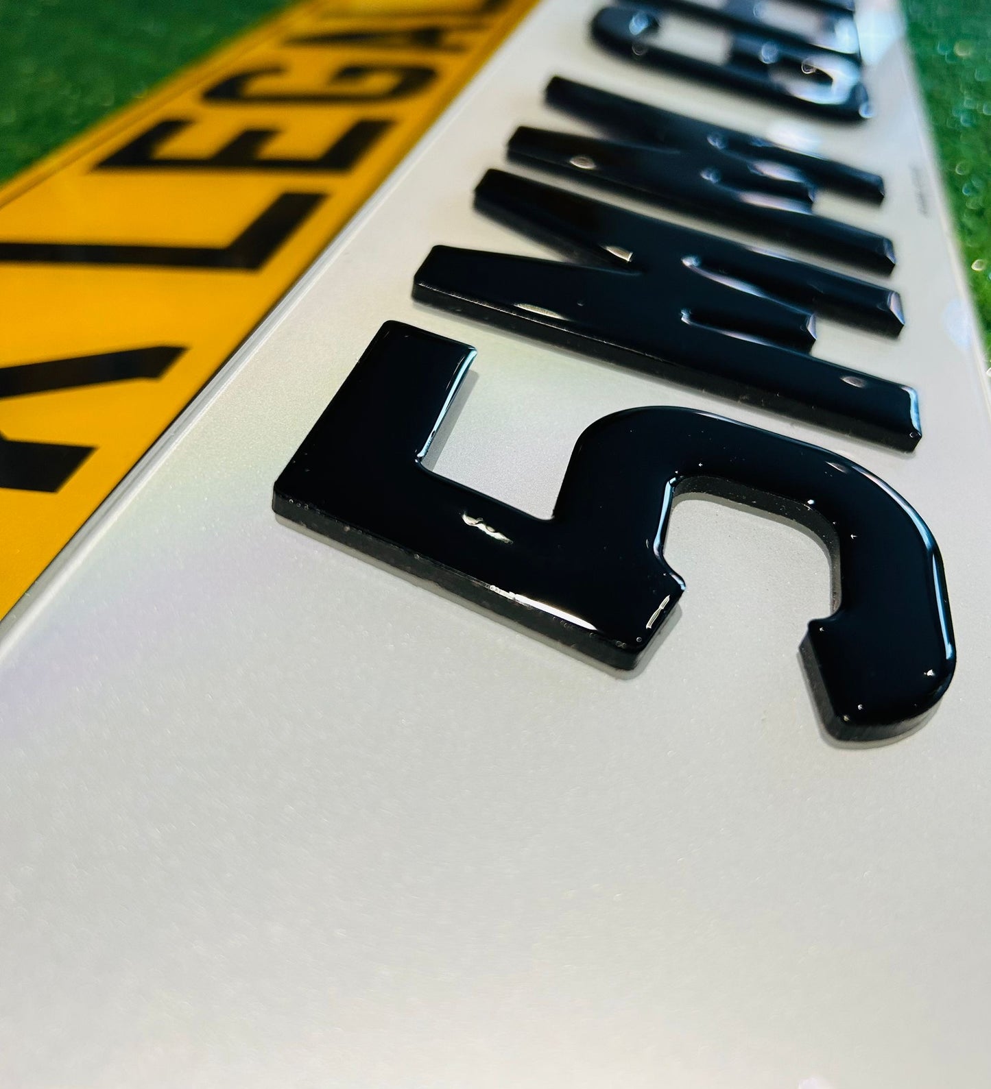 Pair of Short 5 Replacement Number Plates - 5 DIGITS REGISTRATIONS ONLY
