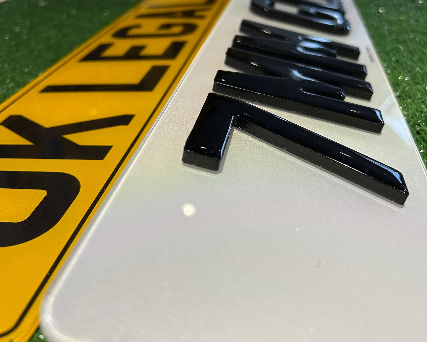 Pair of Short 5 Replacement Number Plates - 5 DIGITS REGISTRATIONS ONLY