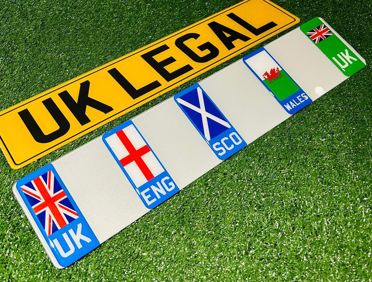 Pair of 7mm Gel Replacement Number Plates