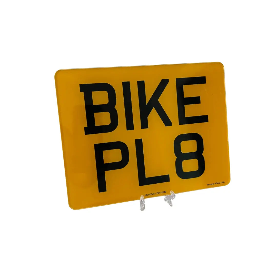 Standard Printed Motorcycle Replacement Number Plate UK Legal