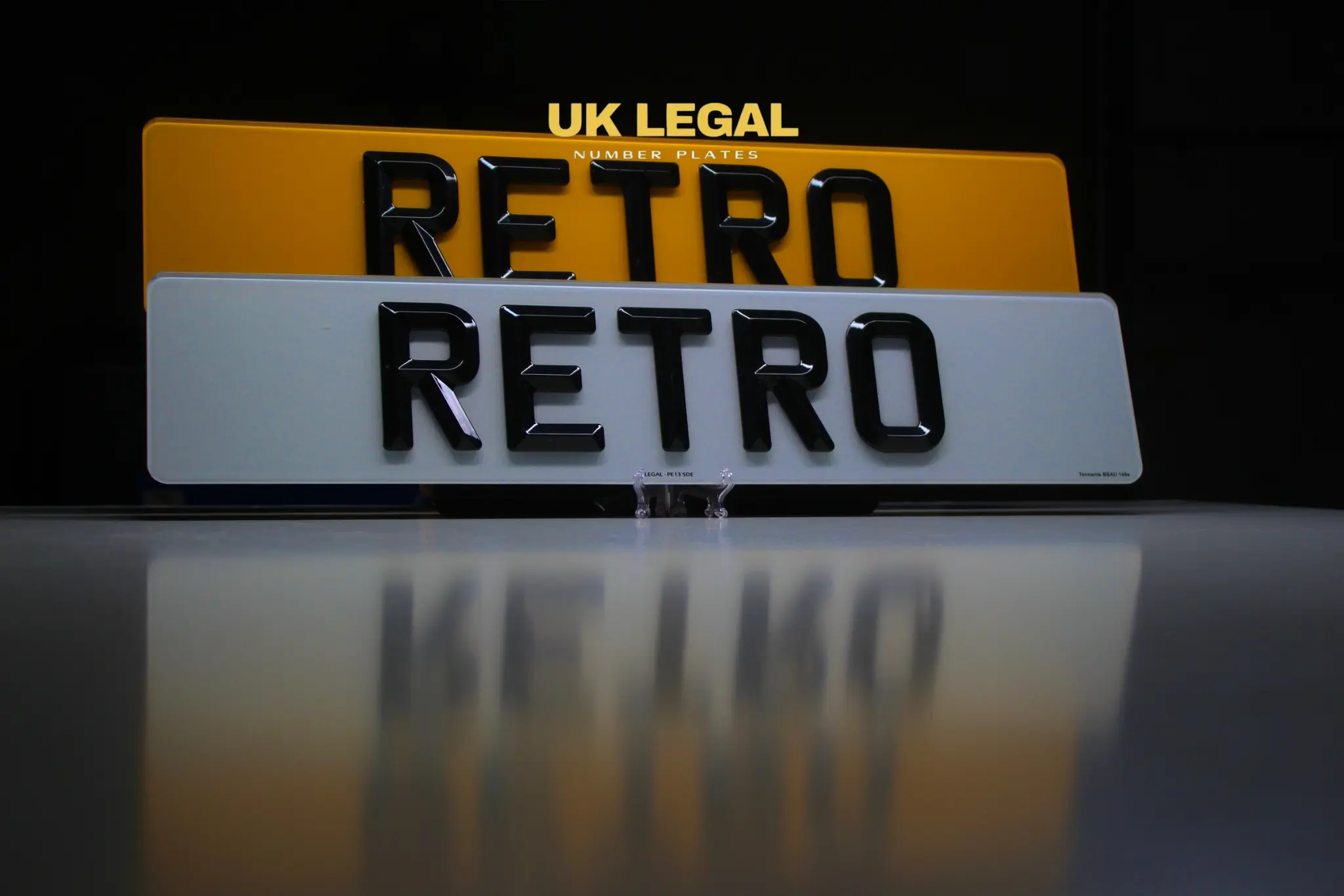 Custom Replacement Number Plates | Retro Style | UK Legal UK Legal