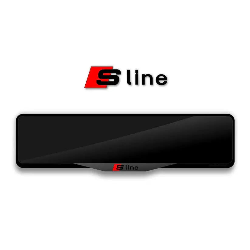 Number Plate Holder - S-Line ( Red and black ) UK Legal