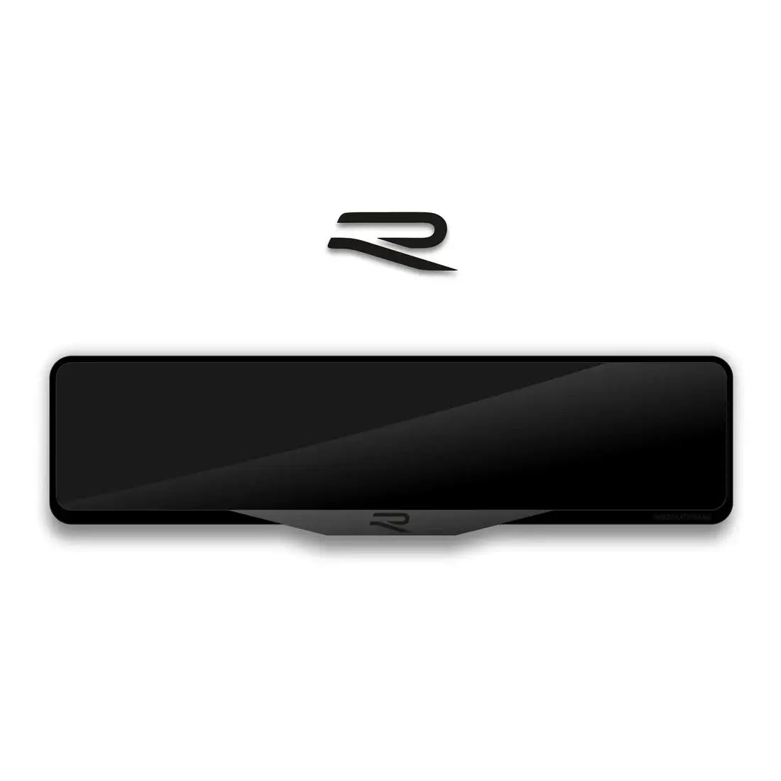 Number Plate Holder - Golf R 2025 logo ( Black ) UK Legal