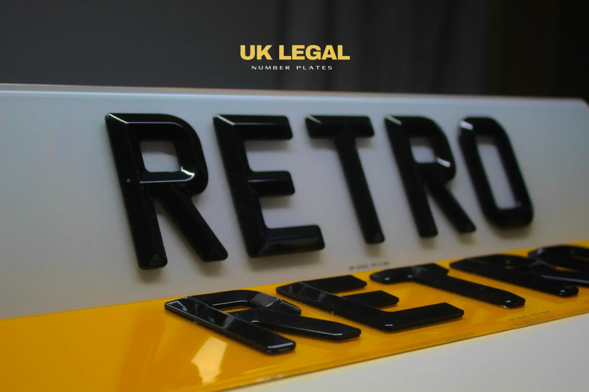 Custom Replacement Number Plates | Retro Style | UK Legal UK Legal