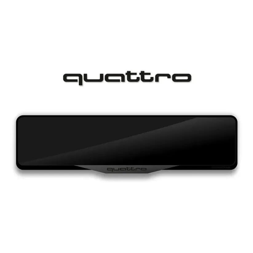 Number Plate Holder - Quattro ( Black ) UK Legal