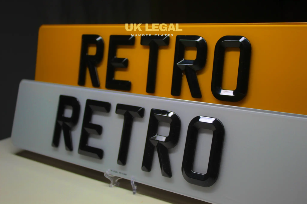 Custom Replacement Number Plates | Retro Style | UK Legal UK Legal
