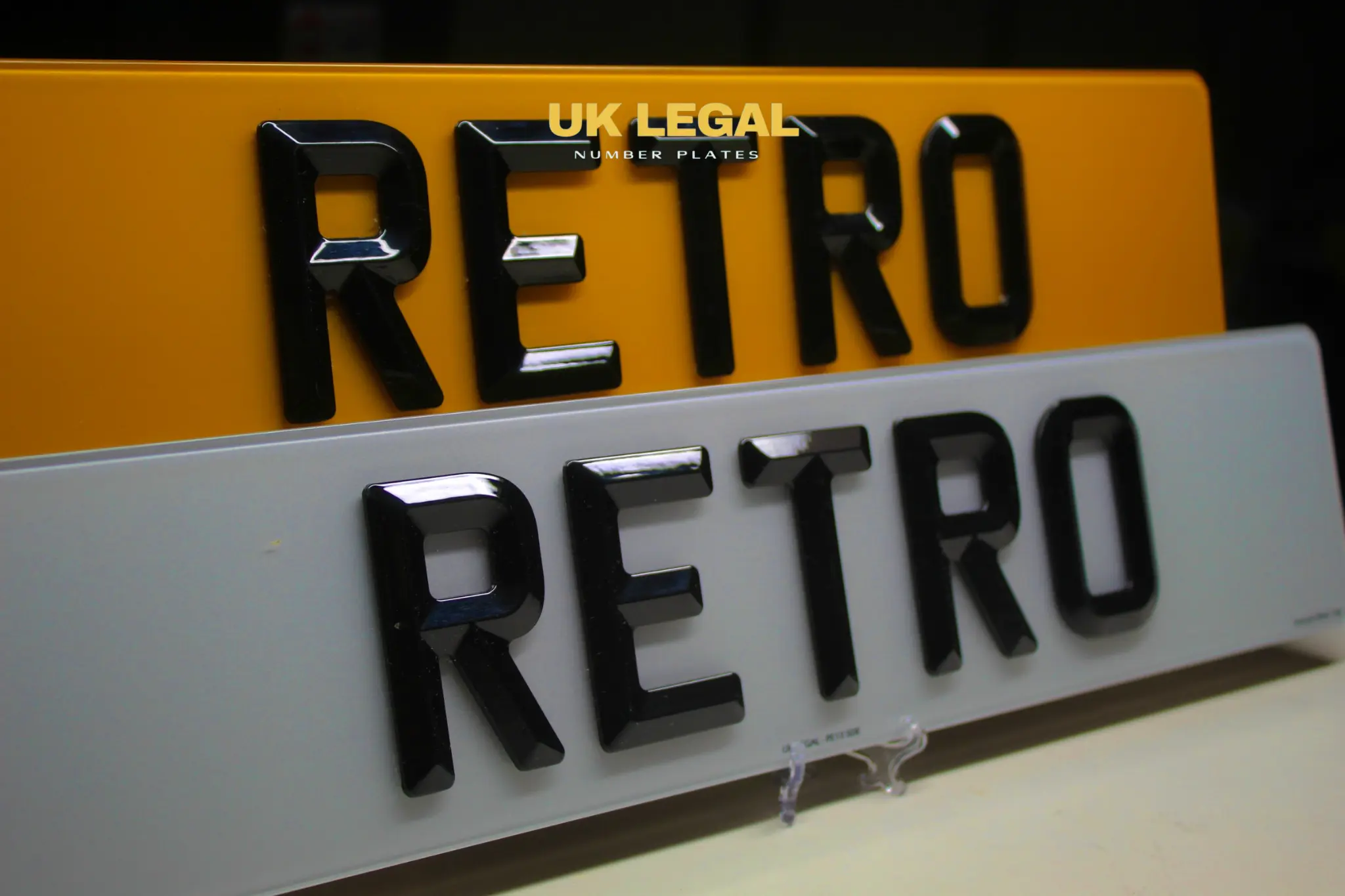Custom Replacement Number Plates | Retro Style | UK Legal UK Legal
