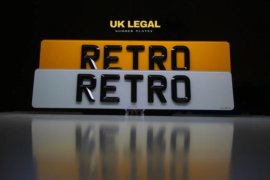 Custom Replacement Number Plates | Retro Style | UK Legal UK Legal