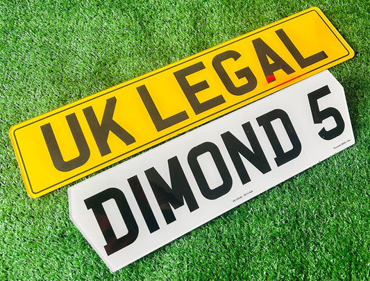 (Singles) Diamond 5 Replacement Number Plates