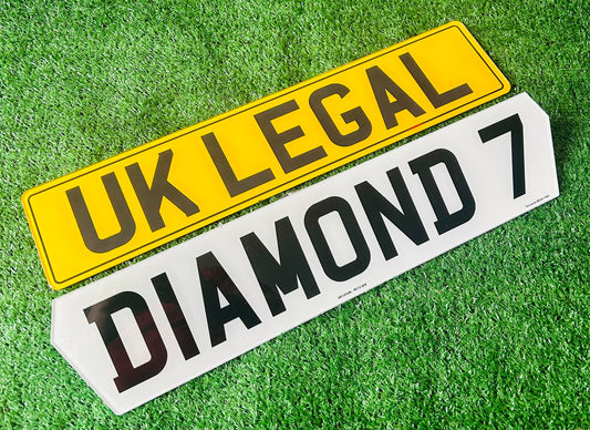 (Singles) Diamond 7 Replacement Number Plates