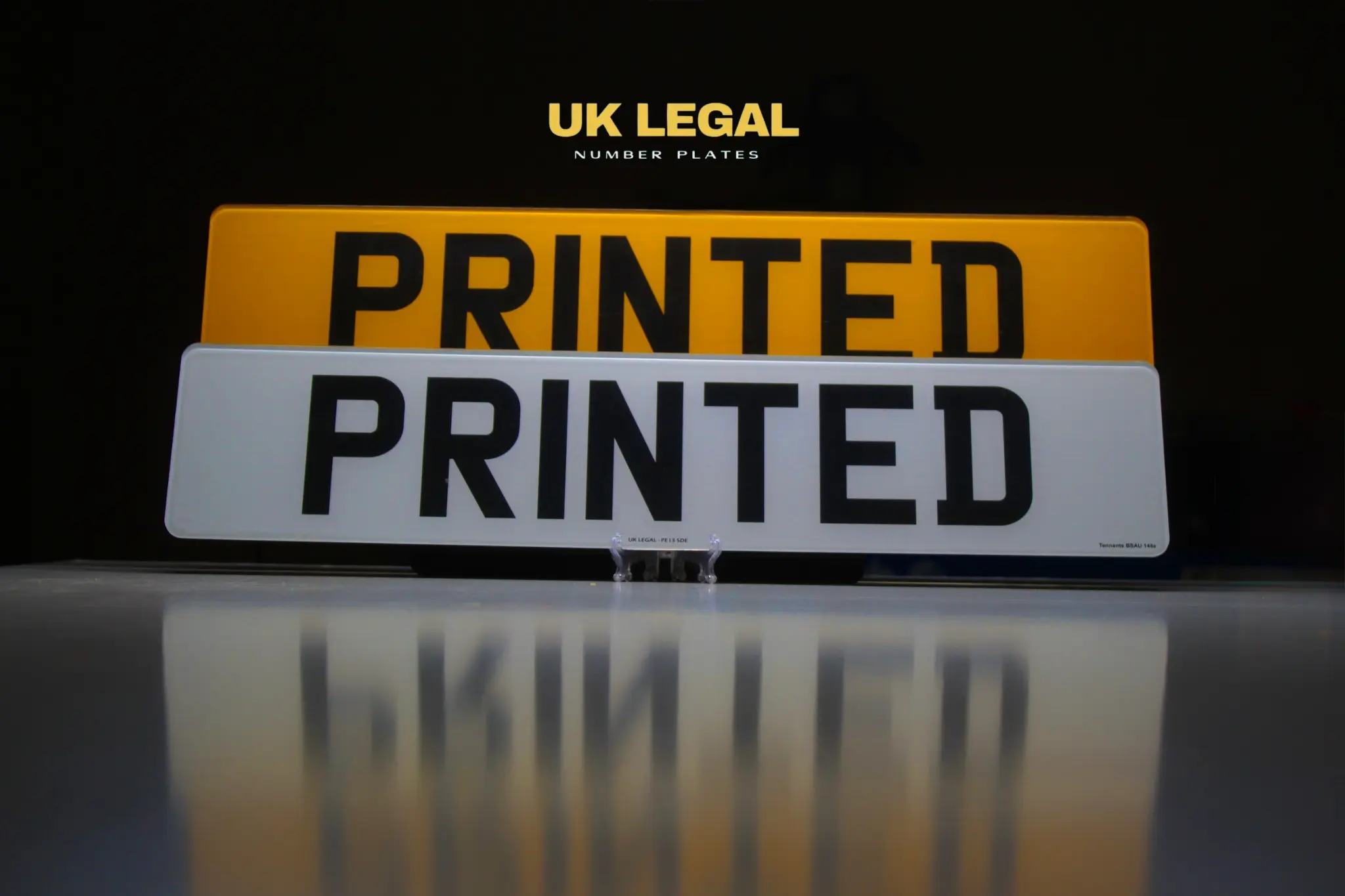Custom Replacement Number Plates | 2D Printed Font | UK Legal UK Legal