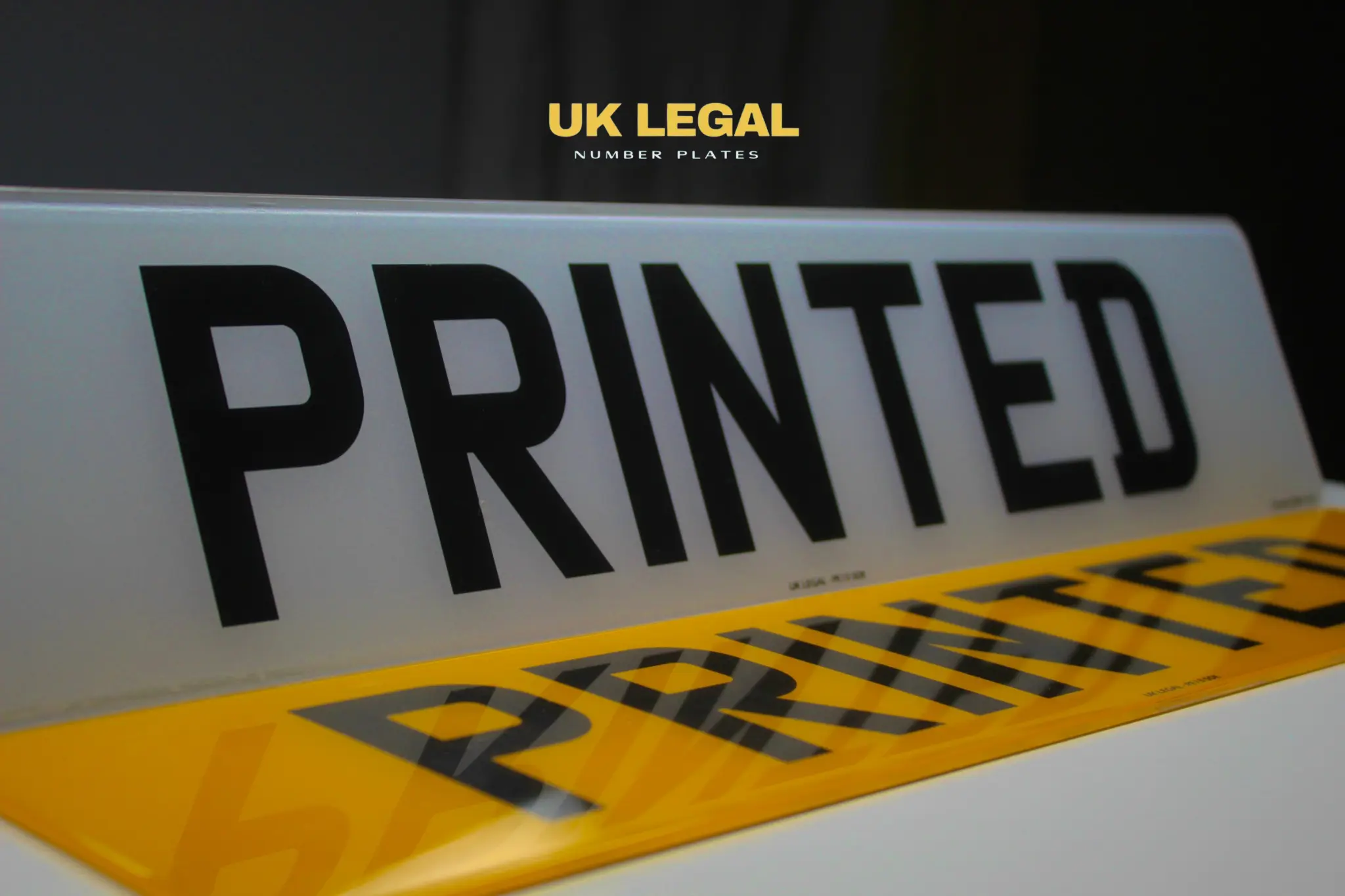 Custom Replacement Number Plates | 2D Printed Font | UK Legal UK Legal