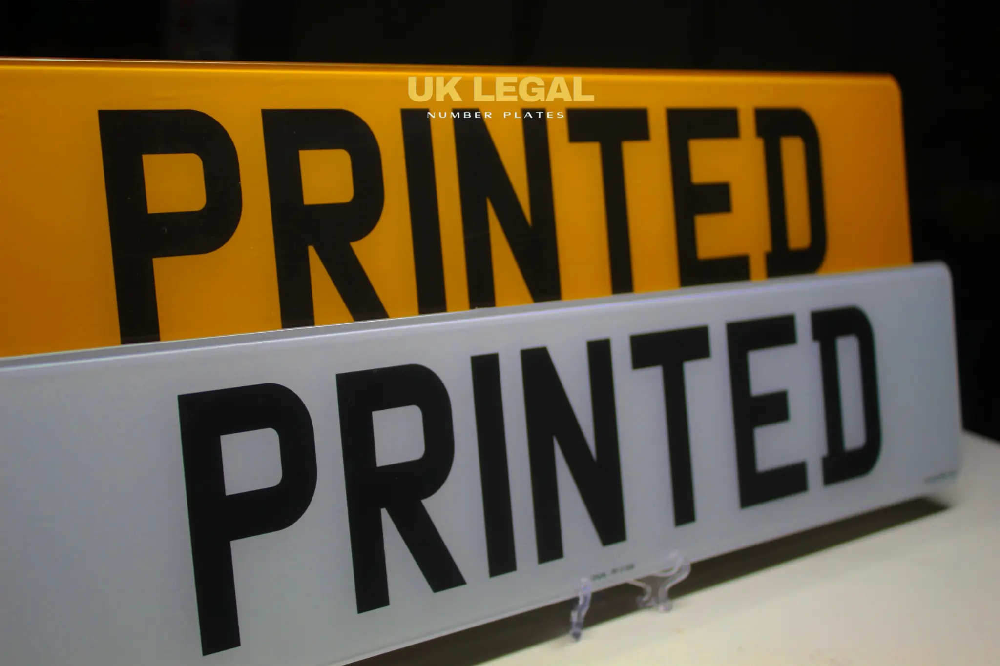 Custom Replacement Number Plates | 2D Printed Font | UK Legal UK Legal