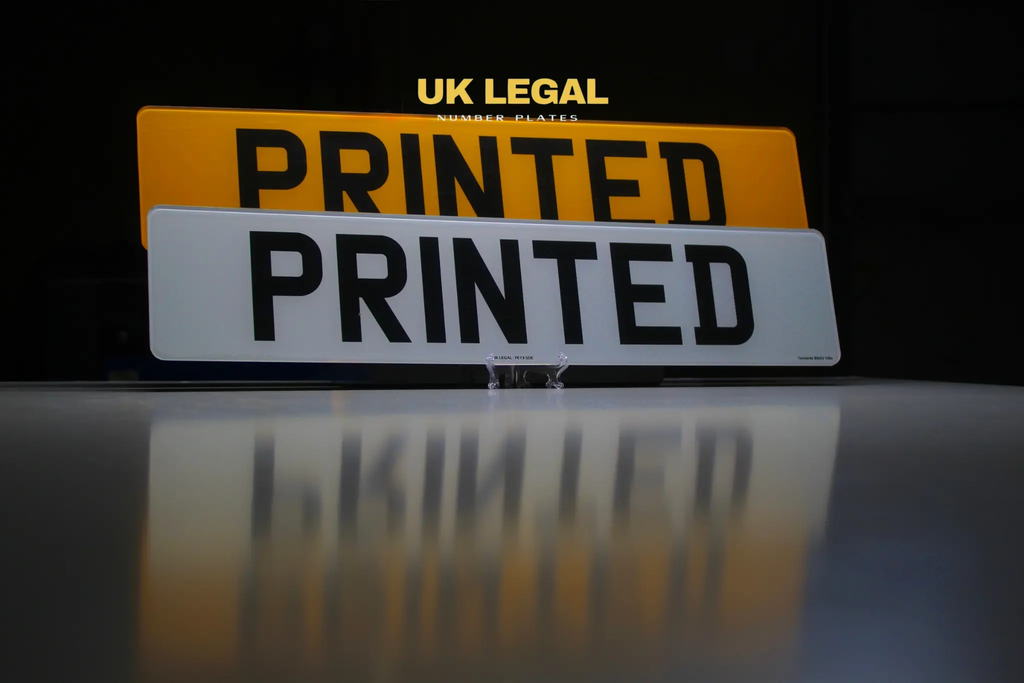 Custom Replacement Number Plates | 2D Printed Font | UK Legal UK Legal