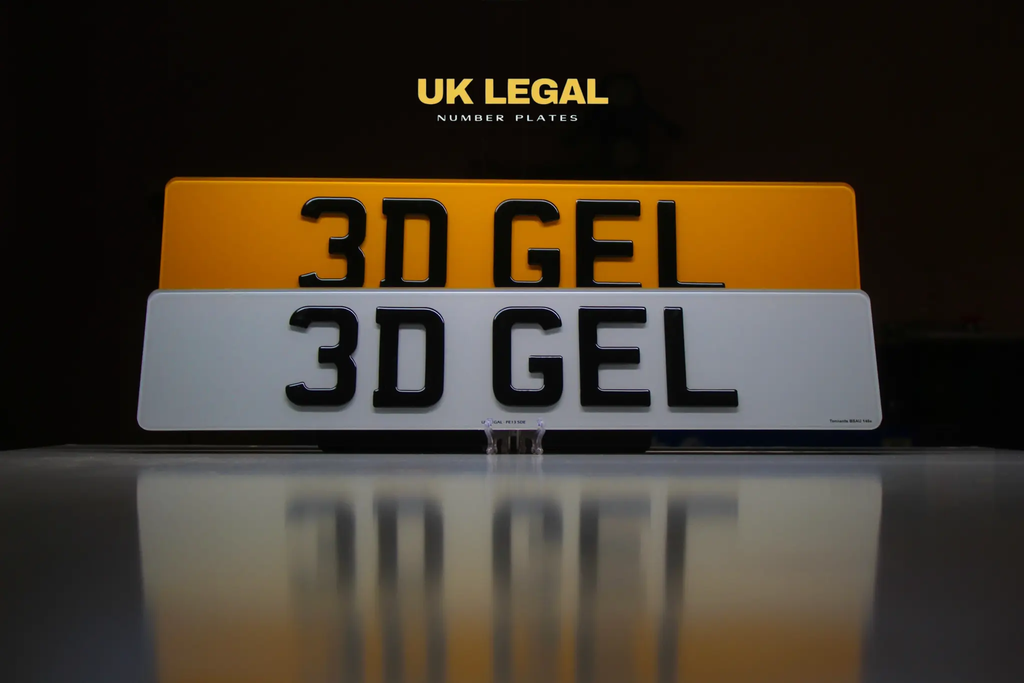 Custom Replacement Number Plates | 3D Gel | UK Legal UK Legal