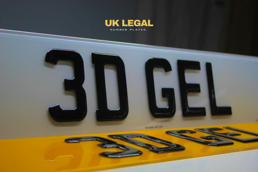 Custom Replacement Number Plates | 3D Gel | UK Legal UK Legal