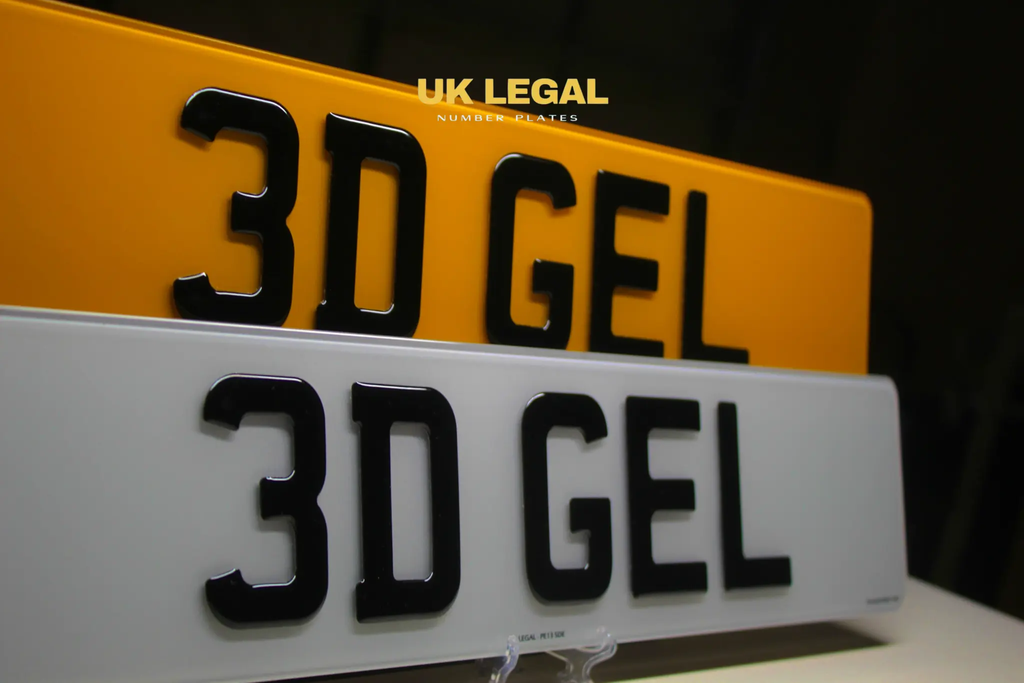 Custom Replacement Number Plates | 3D Gel | UK Legal UK Legal