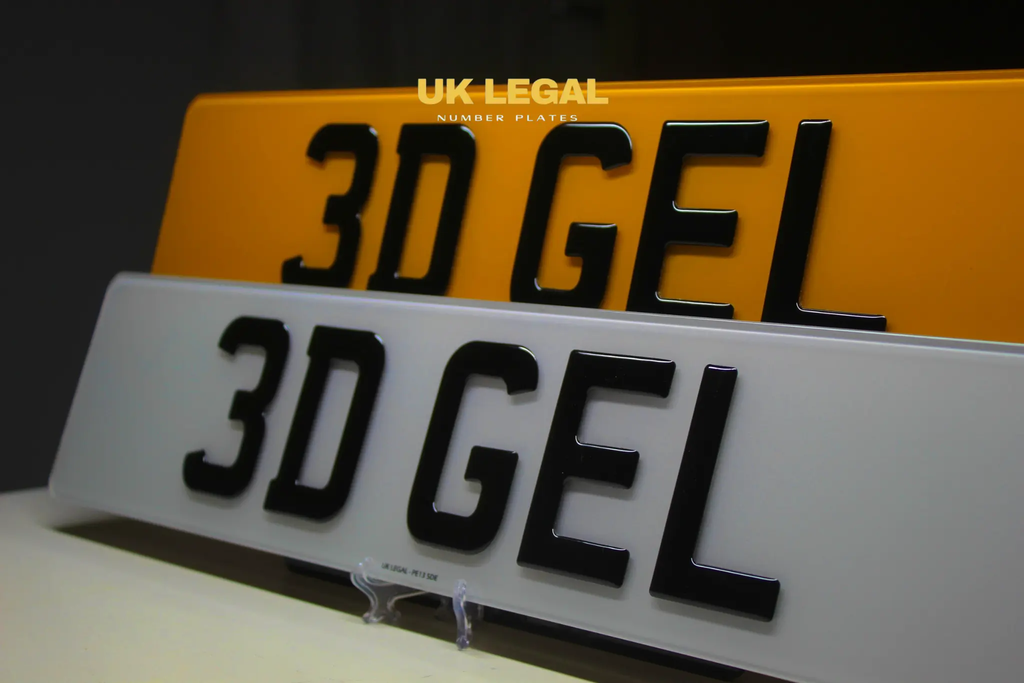 Custom Replacement Number Plates | 3D Gel | UK Legal UK Legal