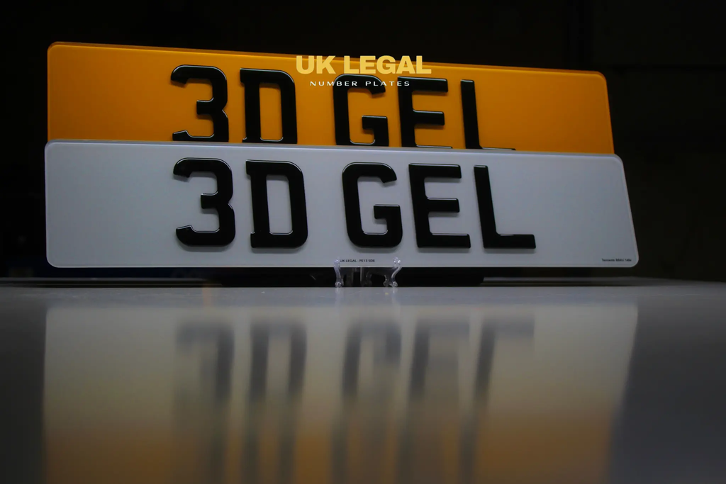 Custom Replacement Number Plates | 3D Gel | UK Legal UK Legal