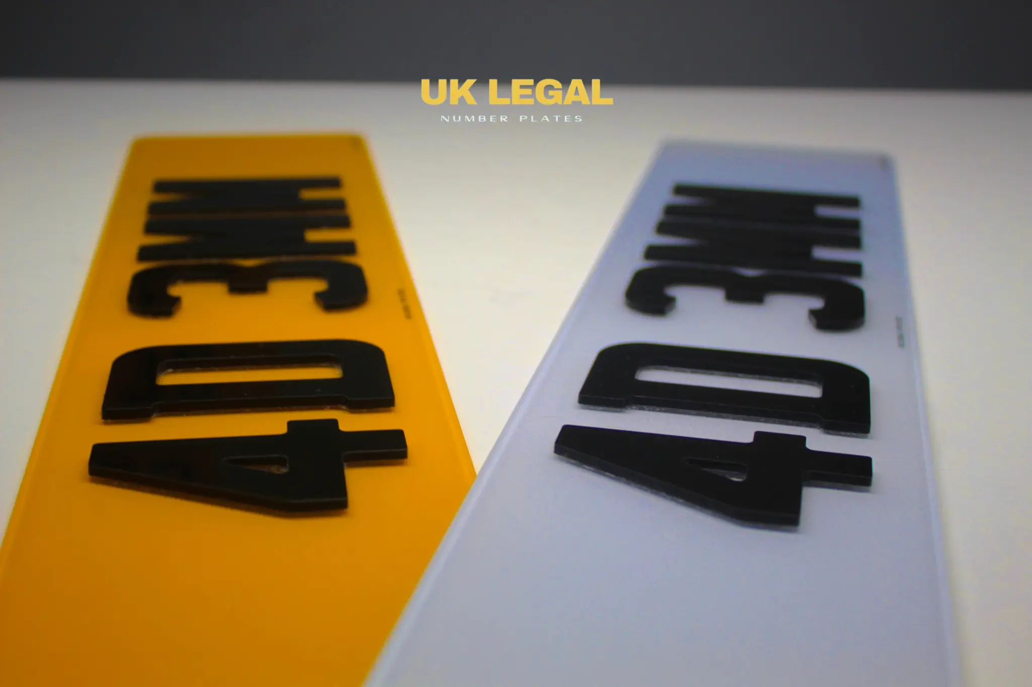 Custom Replacement Number Plates | 4D 3mm | UK Legal UK Legal