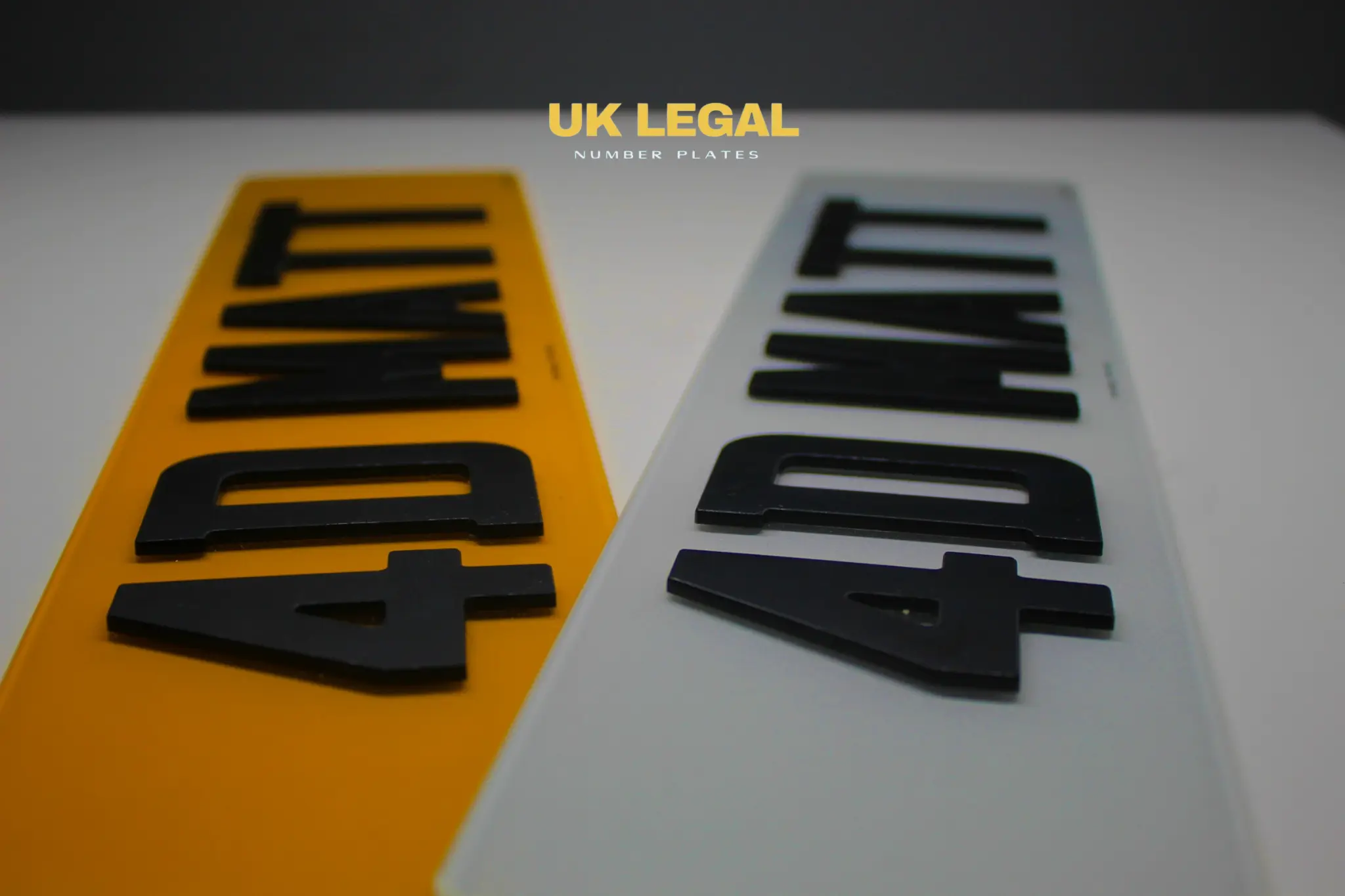 Custom Replacement Number Plates | 4D MATT | UK Legal UK Legal