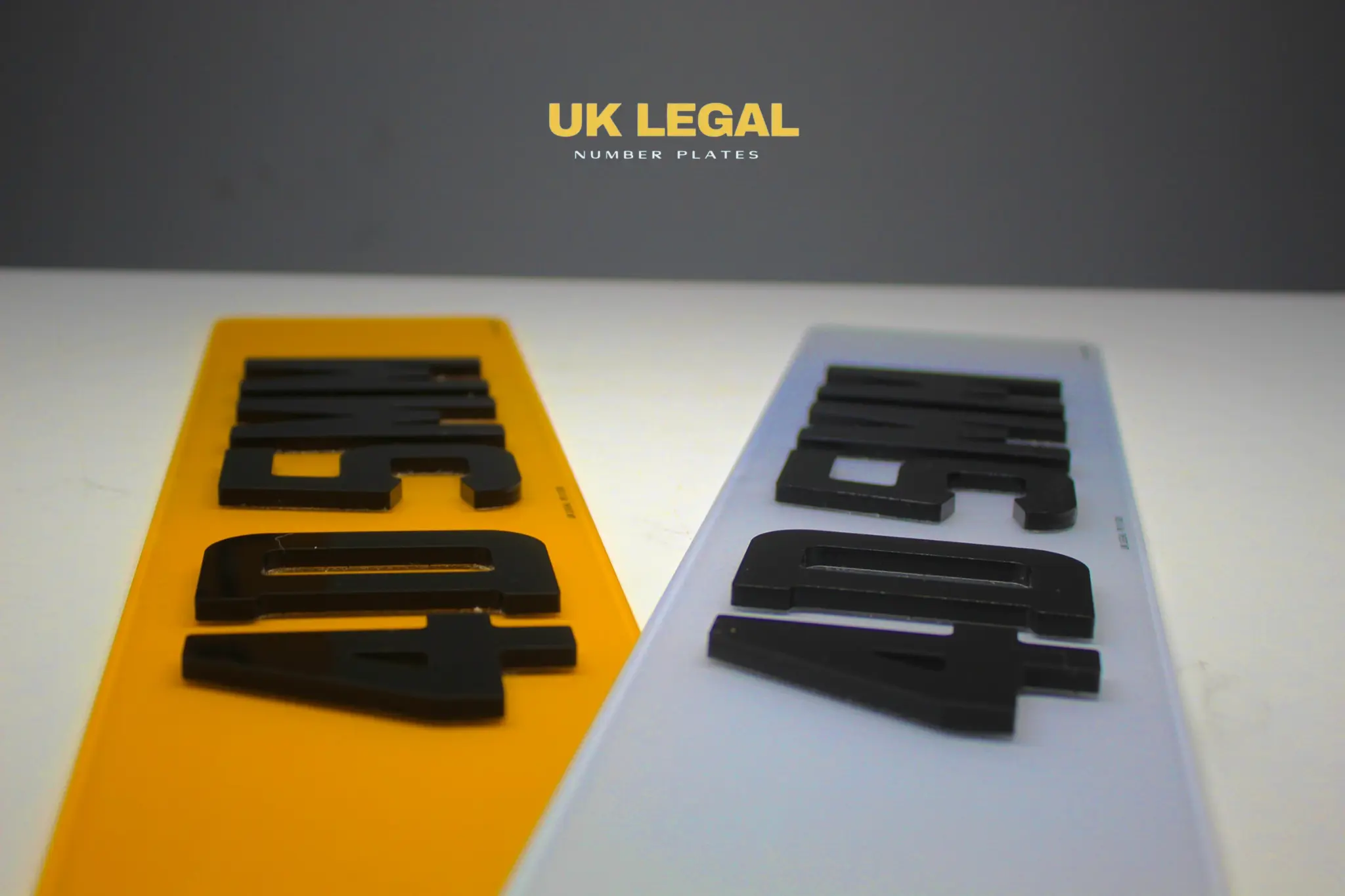 Custom Replacement Number Plates | 4D 5mm | UK Legal UK Legal