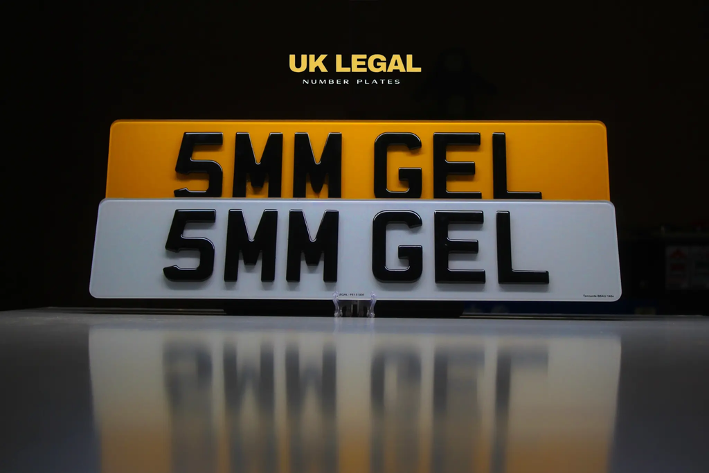 Custom Replacement Number Plates | 5mm Gel | UK Legal UK Legal