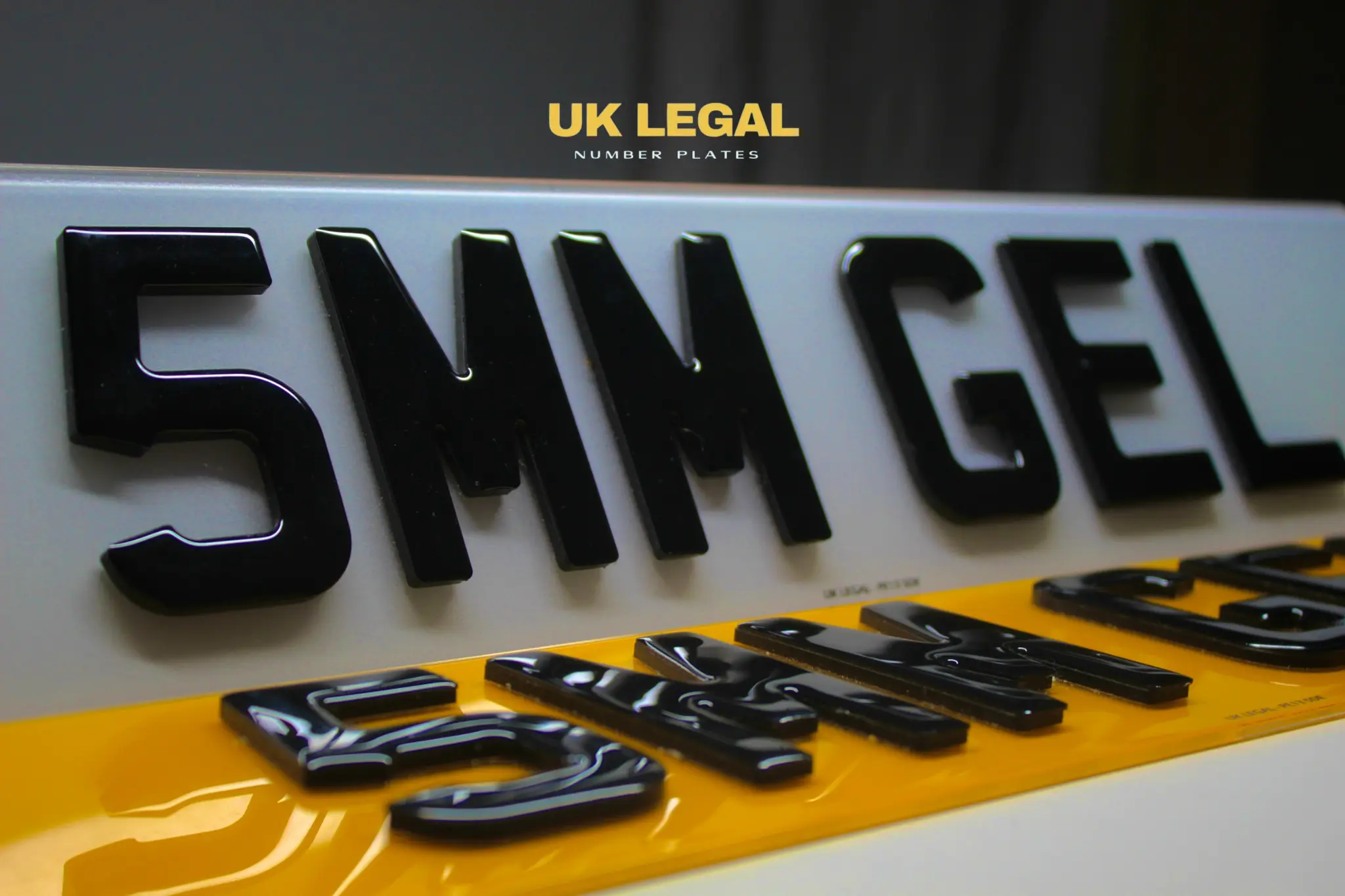 Custom Replacement Number Plates | 5mm Gel | UK Legal UK Legal