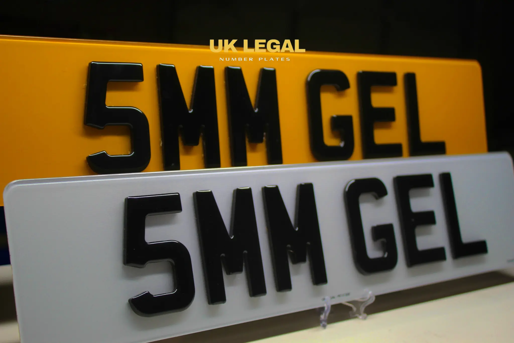 Custom Replacement Number Plates | 5mm Gel | UK Legal UK Legal