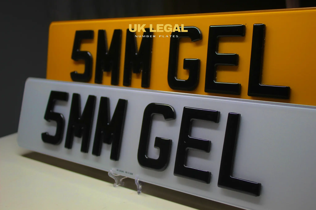 Custom Replacement Number Plates | 5mm Gel | UK Legal UK Legal