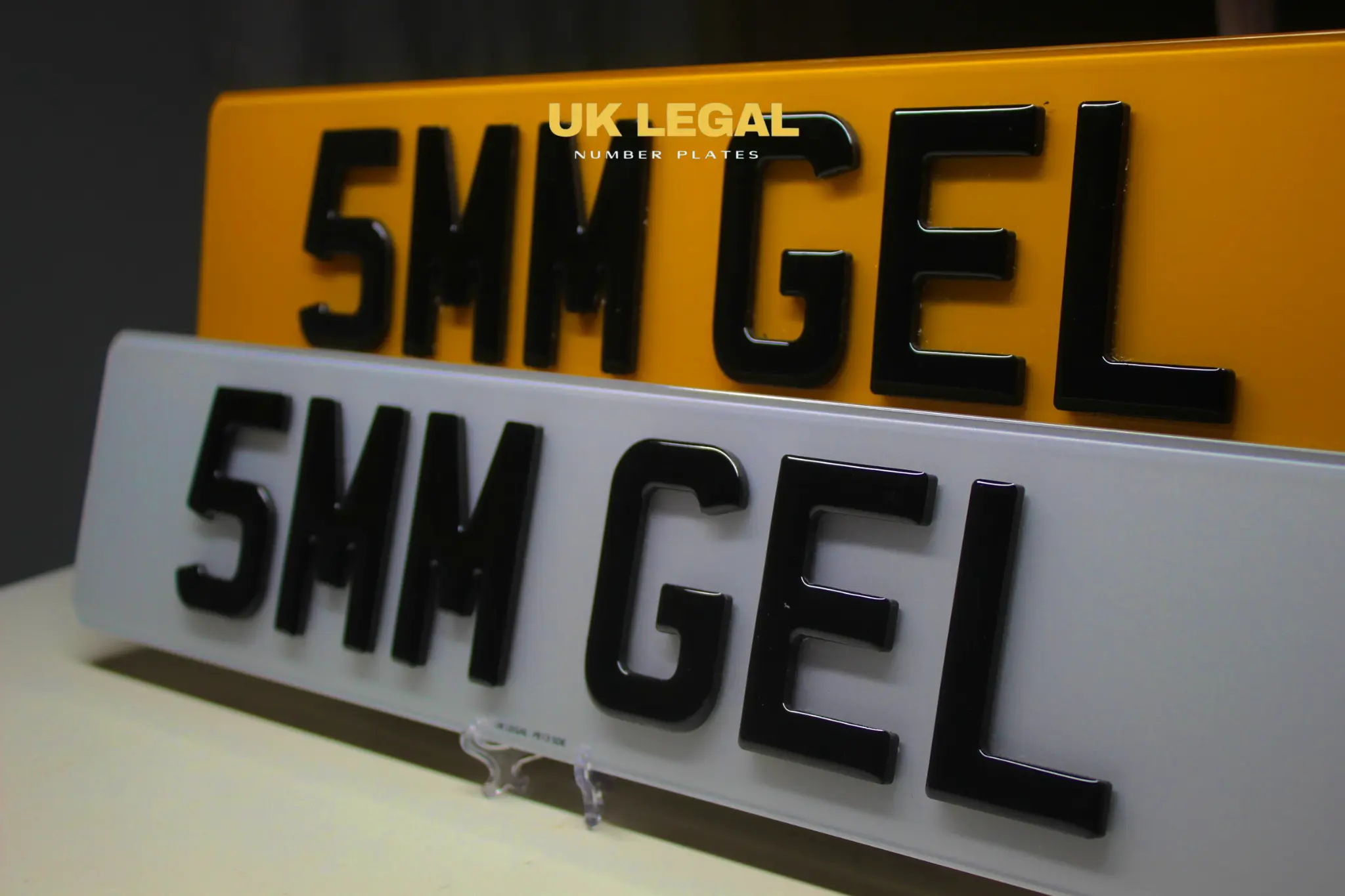 Custom Replacement Number Plates | 5mm Gel | UK Legal UK Legal