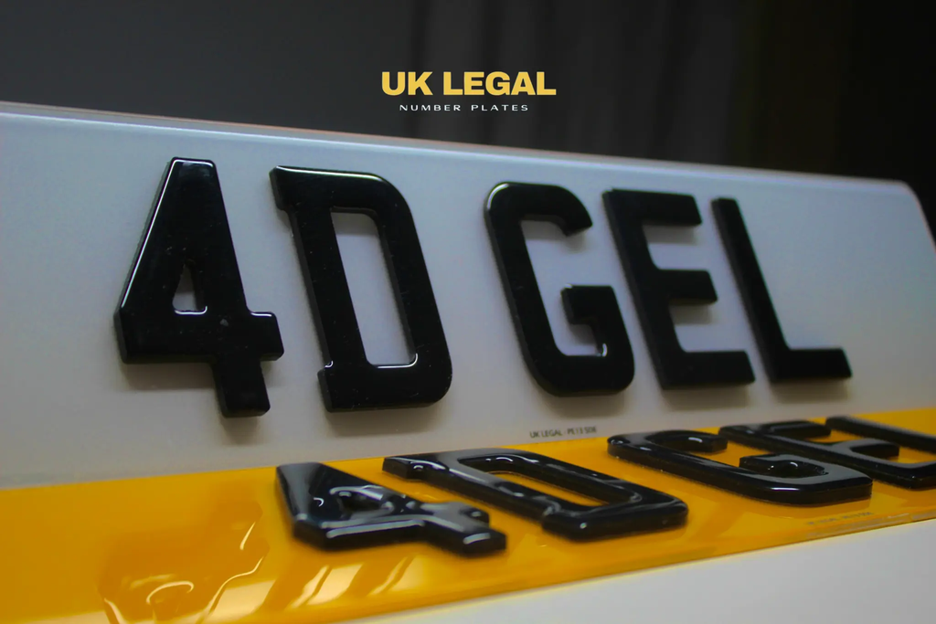 Custom Replacement Number Plates | 4D Gel | UK Legal UK Legal