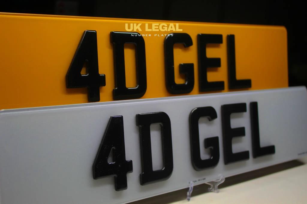 Custom Replacement Number Plates | 4D Gel | UK Legal UK Legal
