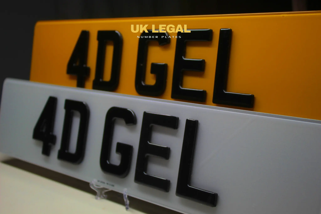 Custom Replacement Number Plates | 4D Gel | UK Legal UK Legal