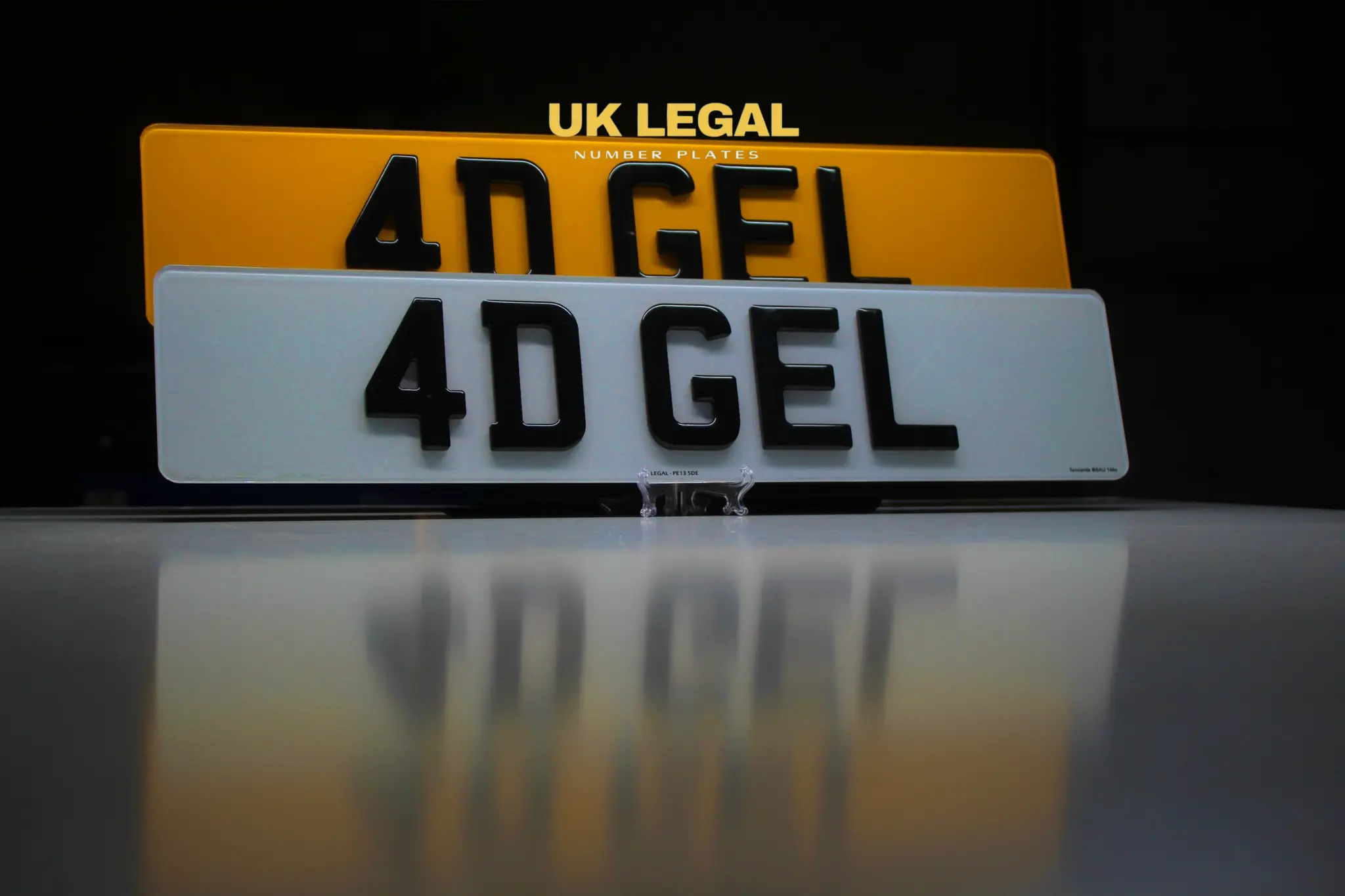 Custom Replacement Number Plates | 4D Gel | UK Legal UK Legal