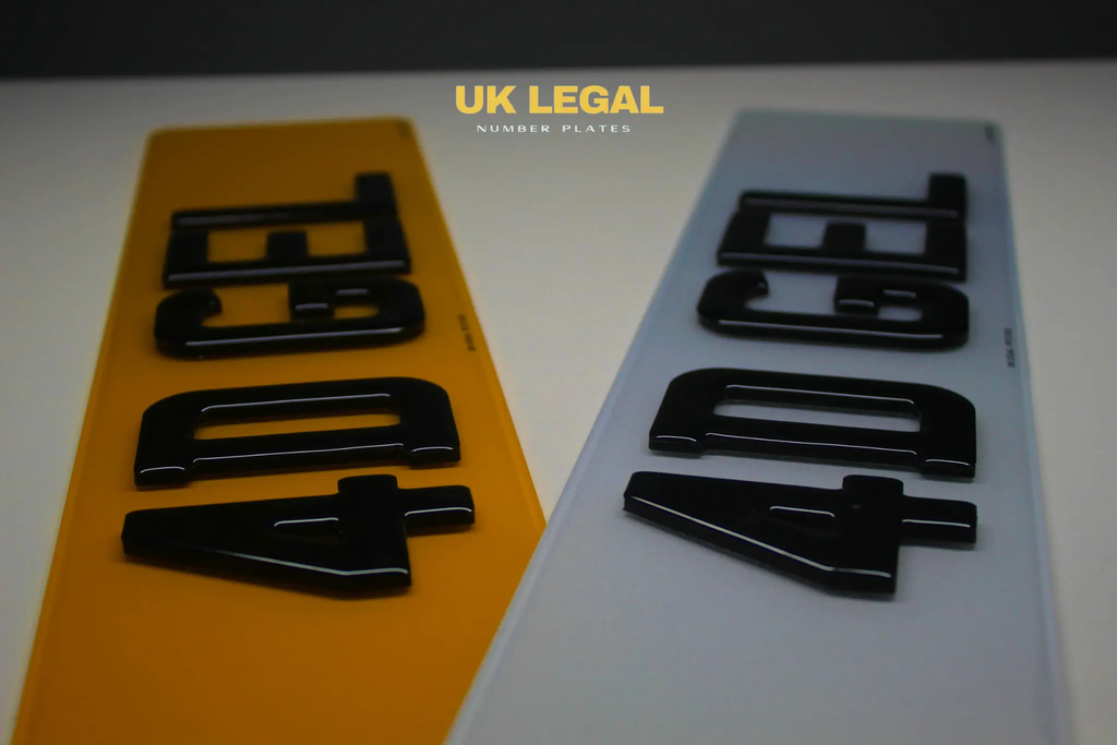 Custom Replacement Number Plates | 4D Gel | UK Legal UK Legal