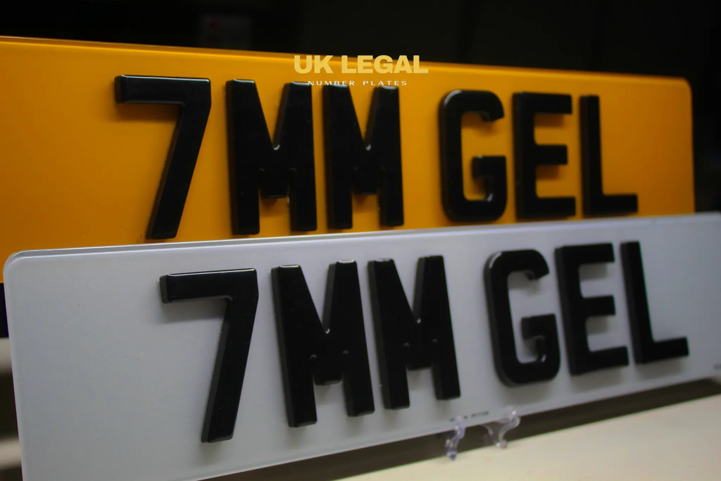 Custom Replacement Number Plates | 7mm Gel | UK Legal UK Legal
