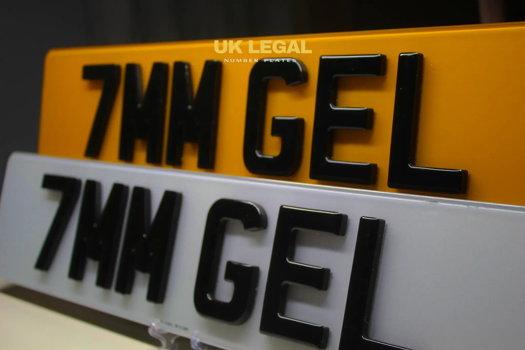 Custom Replacement Number Plates | 7mm Gel | UK Legal UK Legal