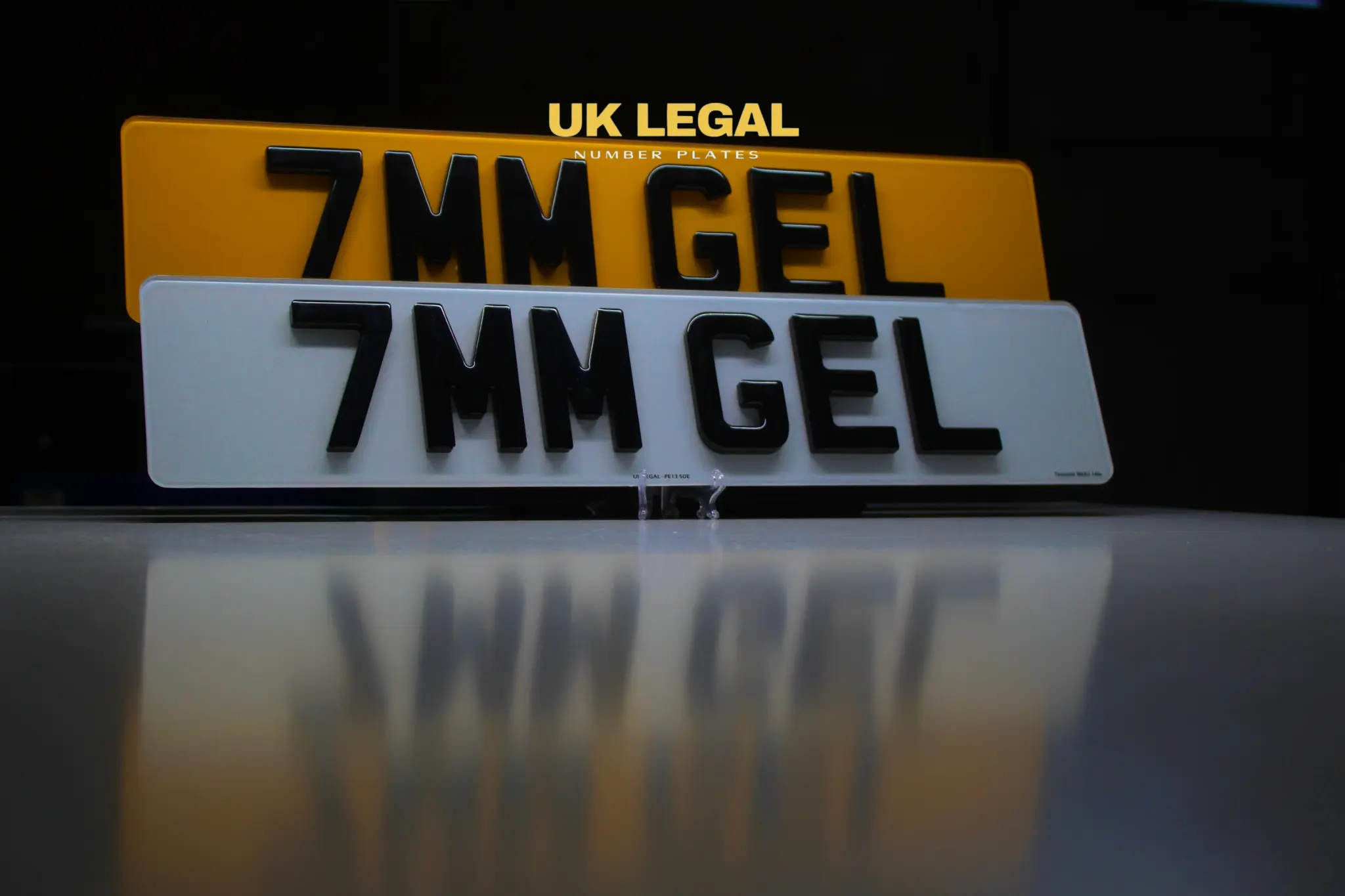 Custom Replacement Number Plates | 7mm Gel | UK Legal UK Legal