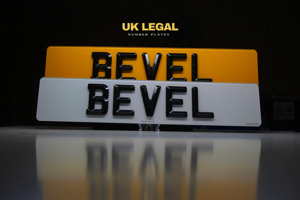 Custom Replacement Number Plates | Bevelled Style | UK Legal UK Legal