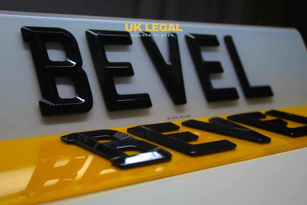 Custom Replacement Number Plates | Bevelled Style | UK Legal UK Legal