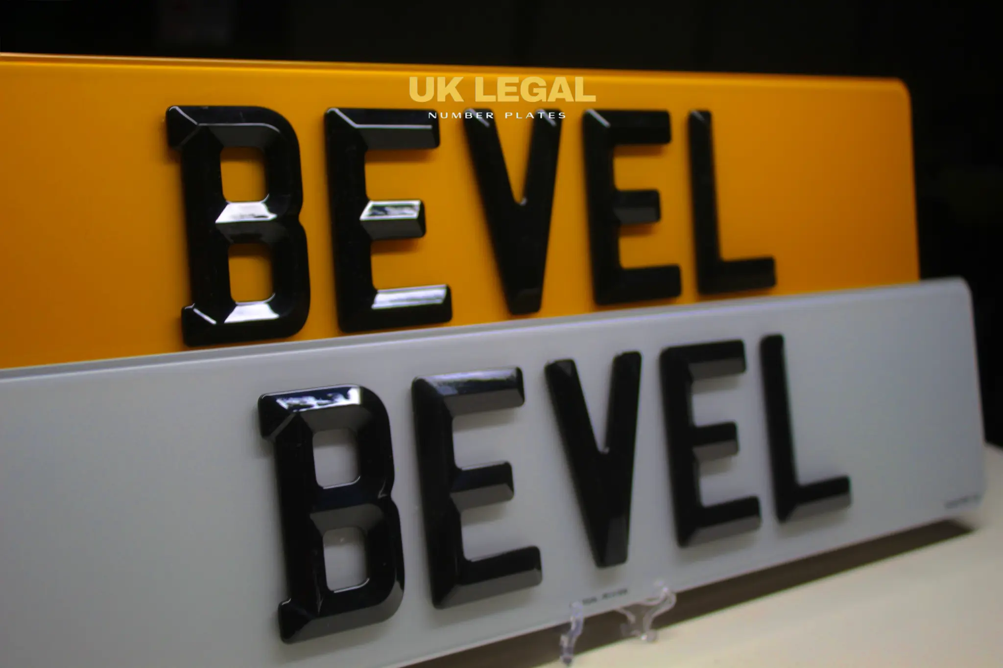 Custom Replacement Number Plates | Bevelled Style | UK Legal UK Legal