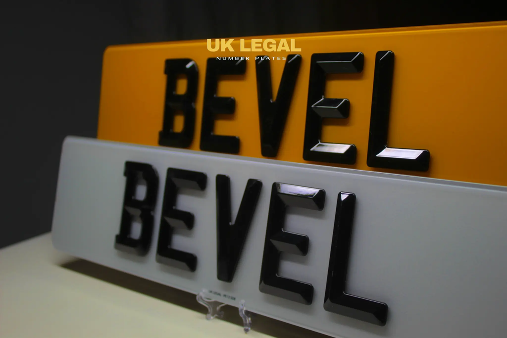 Custom Replacement Number Plates | Bevelled Style | UK Legal UK Legal
