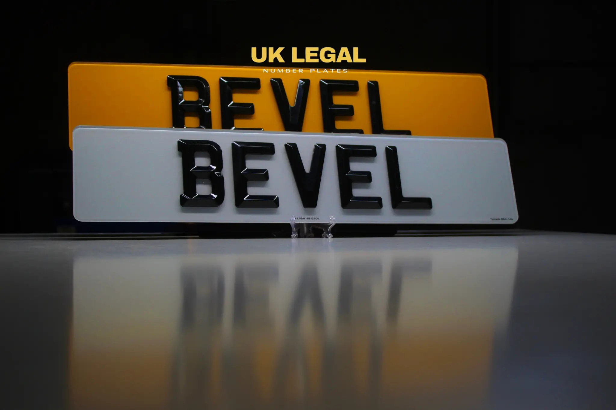 Custom Replacement Number Plates | Bevelled Style | UK Legal UK Legal