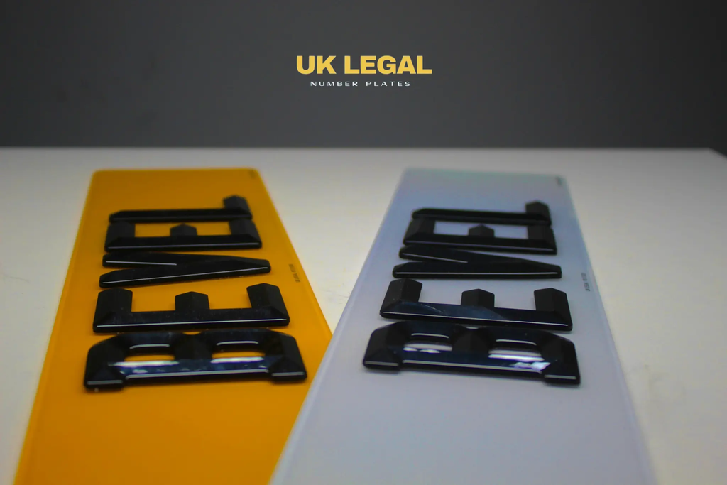 Custom Replacement Number Plates | Bevelled Style | UK Legal UK Legal