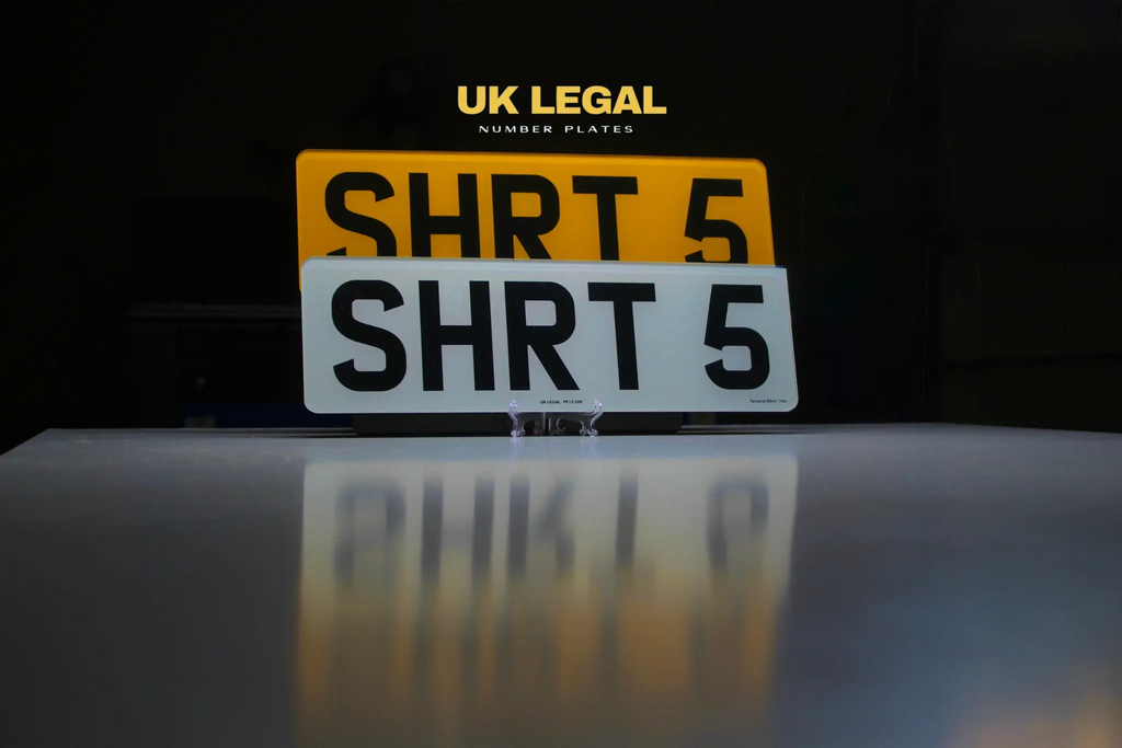 Custom Replacement Number Plates | Short 5 Digit Style | UK Legal UK Legal