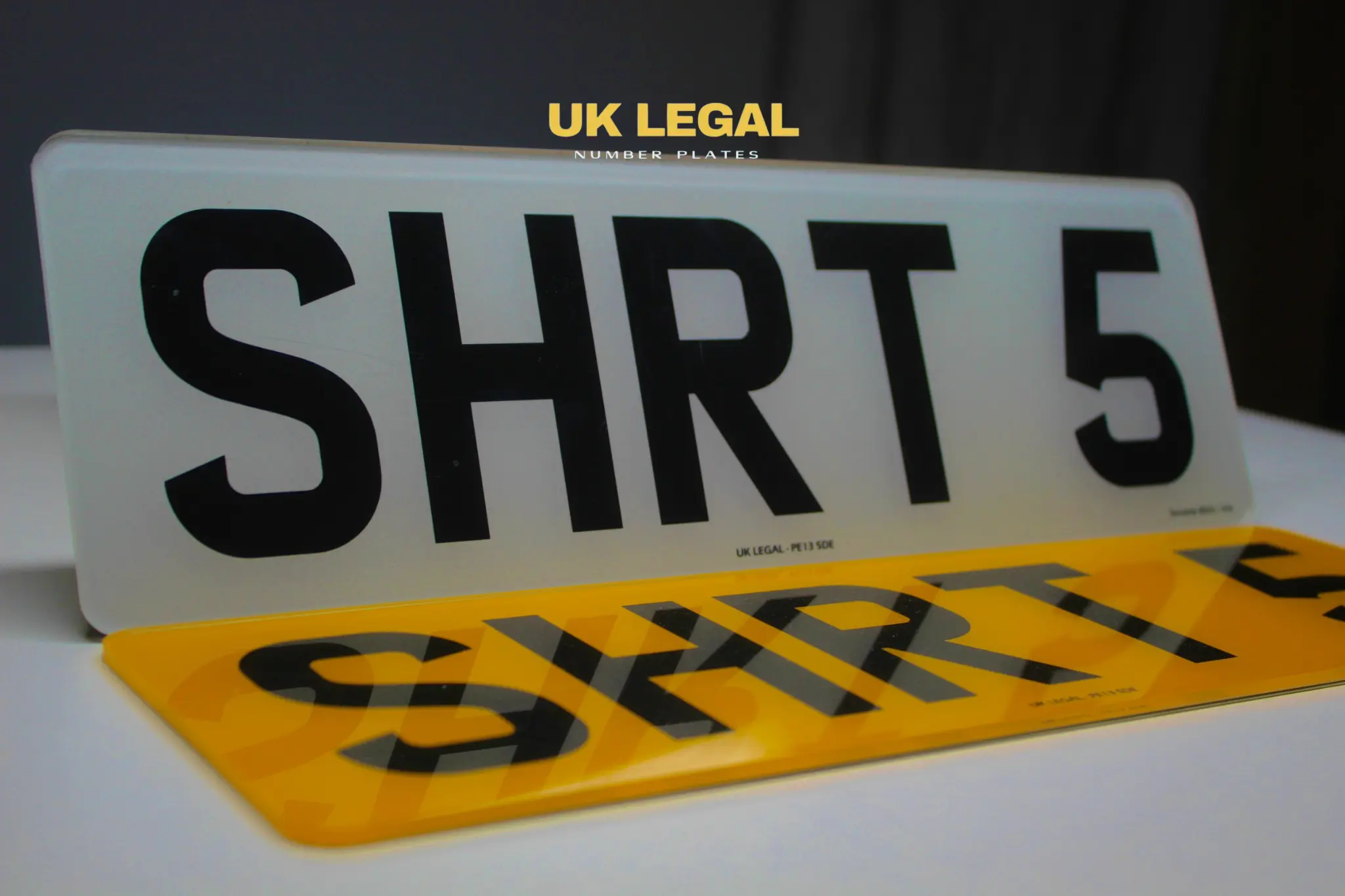Custom Replacement Number Plates | Short 5 Digit Style | UK Legal UK Legal