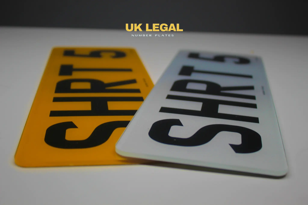 Custom Replacement Number Plates | Short 5 Digit Style | UK Legal UK Legal