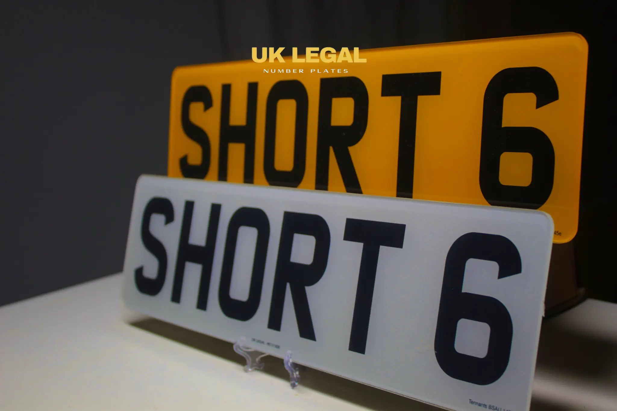 Custom Replacement Number Plates | Short 6 Digit Style | UK Legal UK Legal
