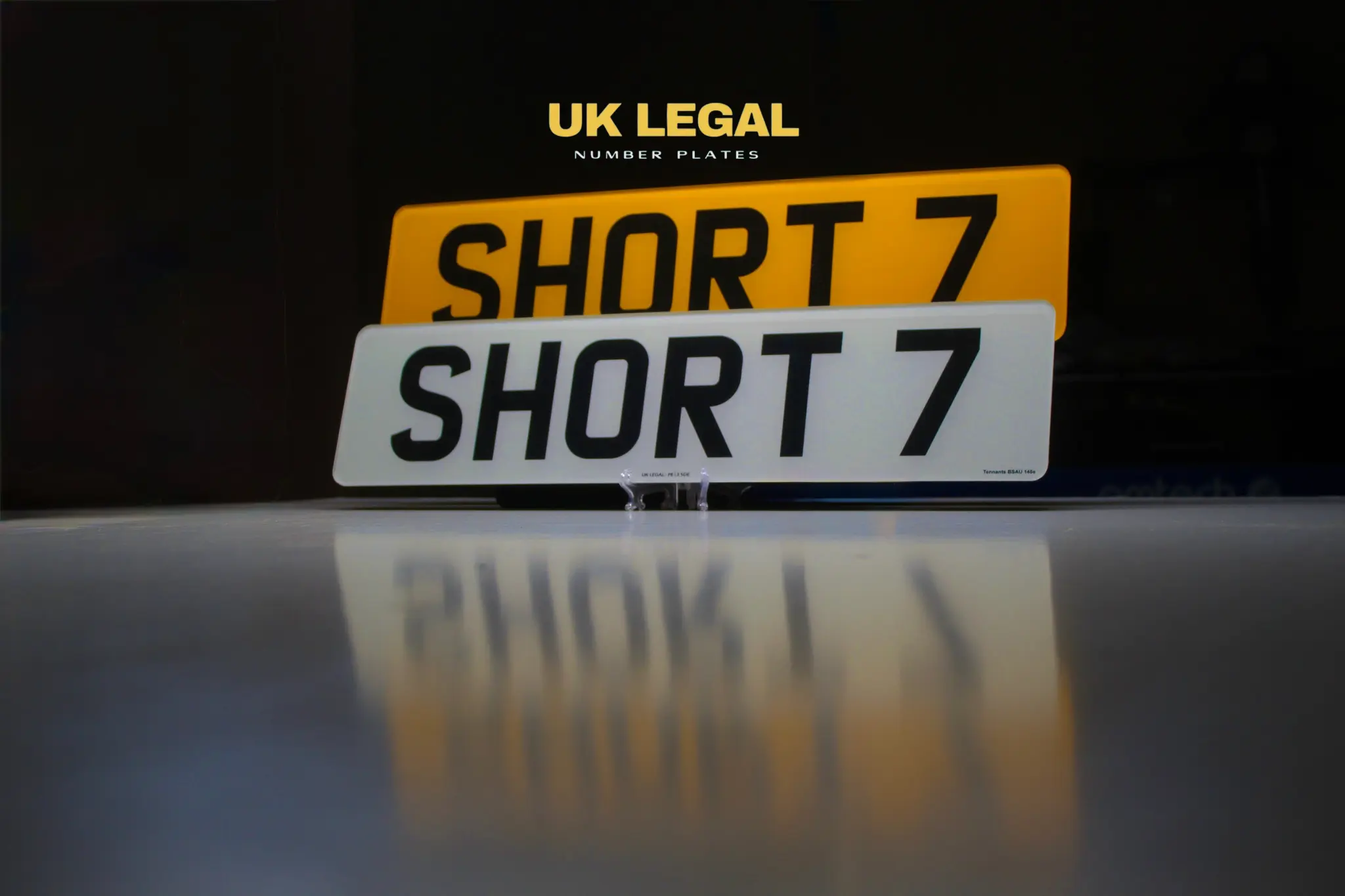 Custom Replacement Number Plates | Short 7 Digit Style | UK Legal UK Legal